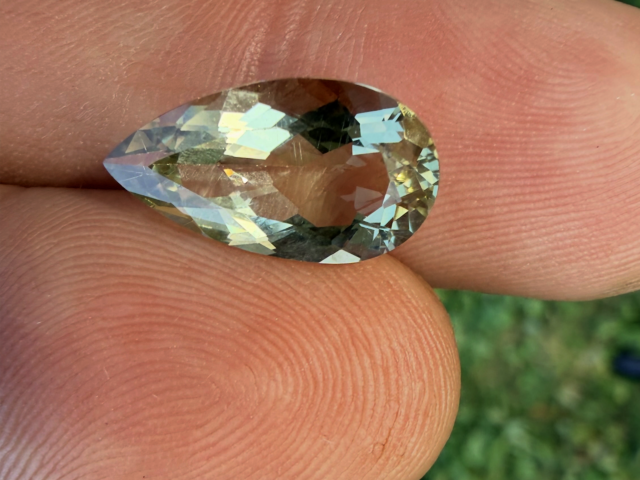 Гелиодор, груша, 4,52 ct — AA-120, фото 1