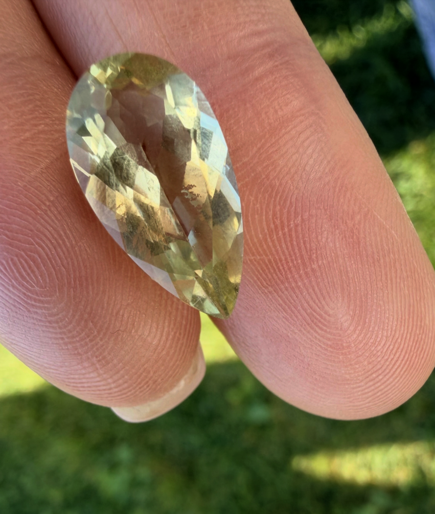 Гелиодор, груша, 4,52 ct — AA-120, фото 2