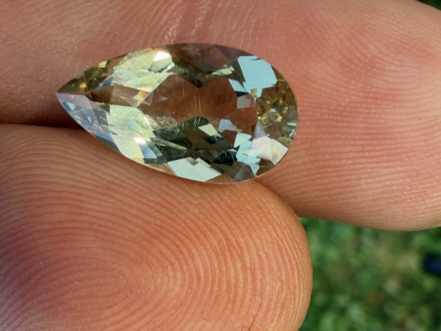Гелиодор, груша, 4,52 ct — AA-120, фото 3