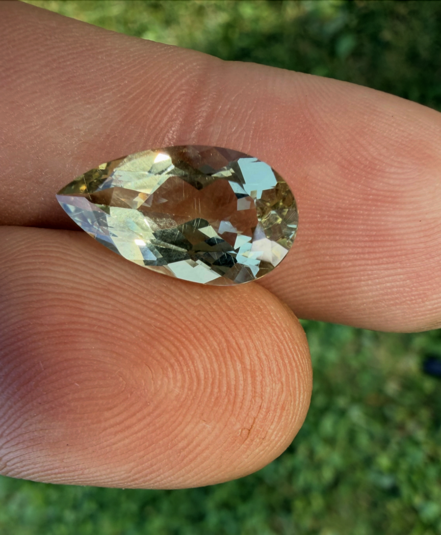 Гелиодор, груша, 4,52 ct — AA-120, фото 3