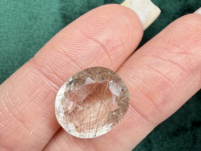 Кварц волосатик Бразилия, овал, 8,05 ct — AA-177, фото 2