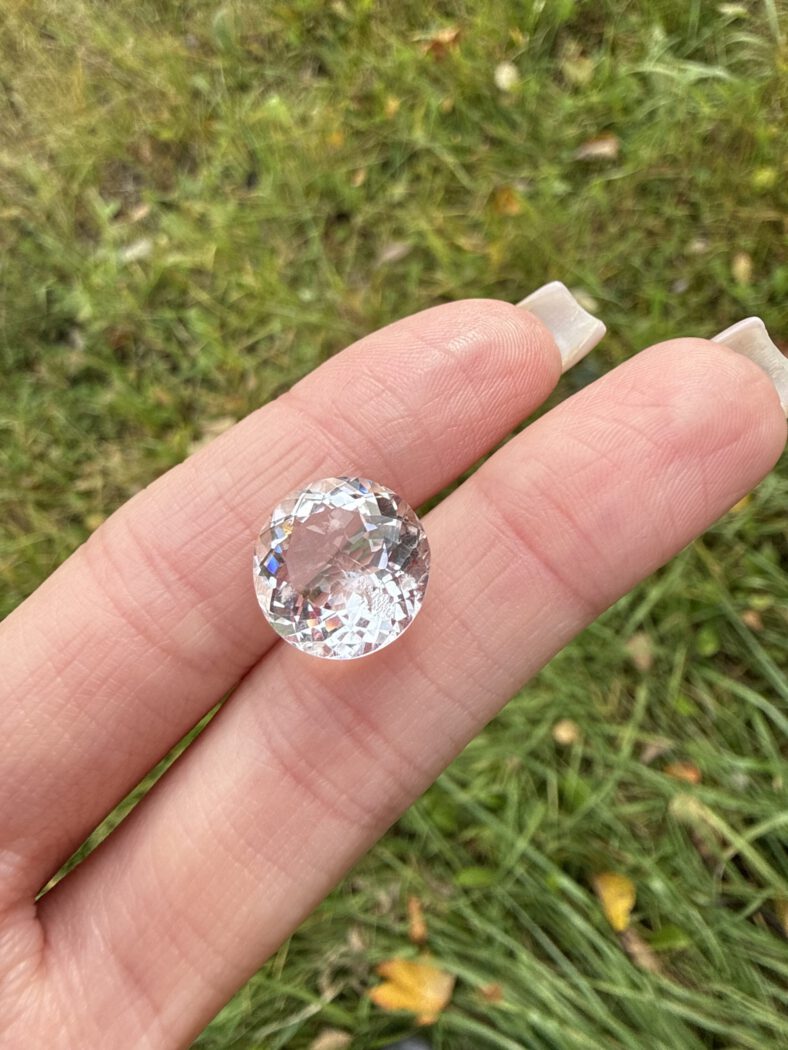 Поллуцит, круг, 8,14 ct — AA-12, фото 3