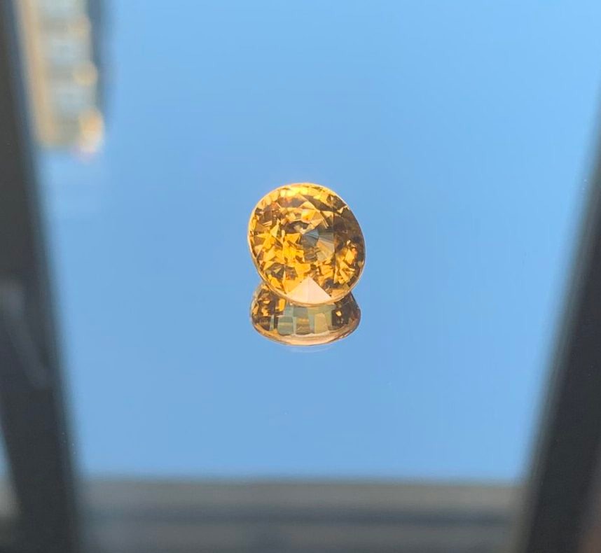 Циркон жёлтый, овал, 10,10 ct — AA-19, фото 3