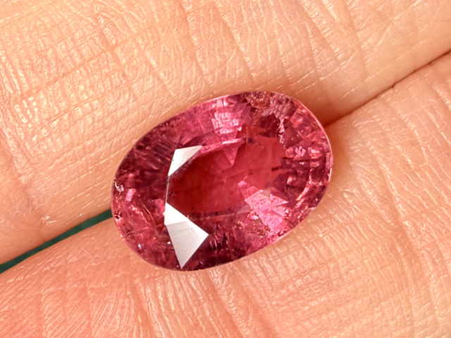 Турмалин Малханский рубеллит (розовый), овал, 5,38 ct — AA-41, фото 2