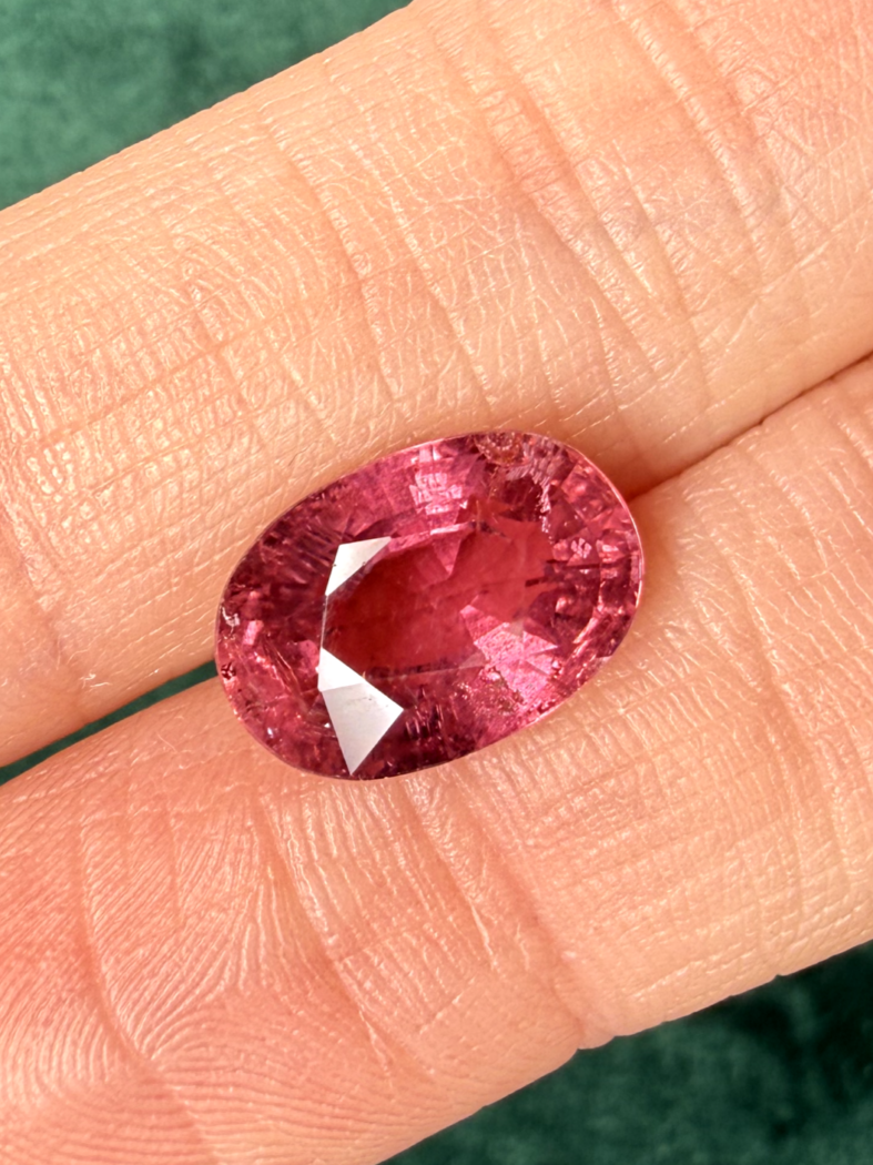 Турмалин Малханский рубеллит (розовый), овал, 5,38 ct — AA-41, фото 2