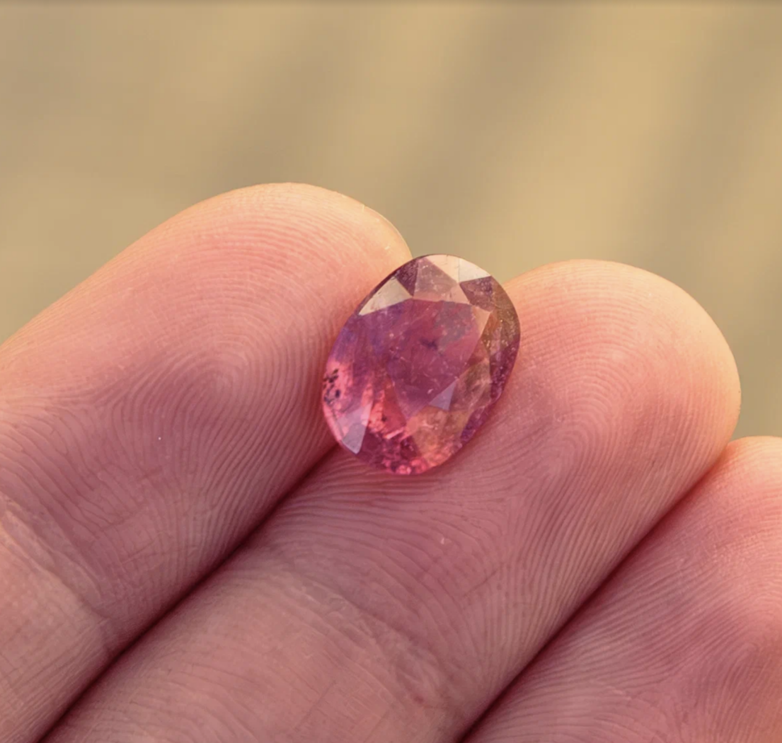 Турмалин Малханский рубеллит (розовый), овал, 5,38 ct — AA-41, фото 4