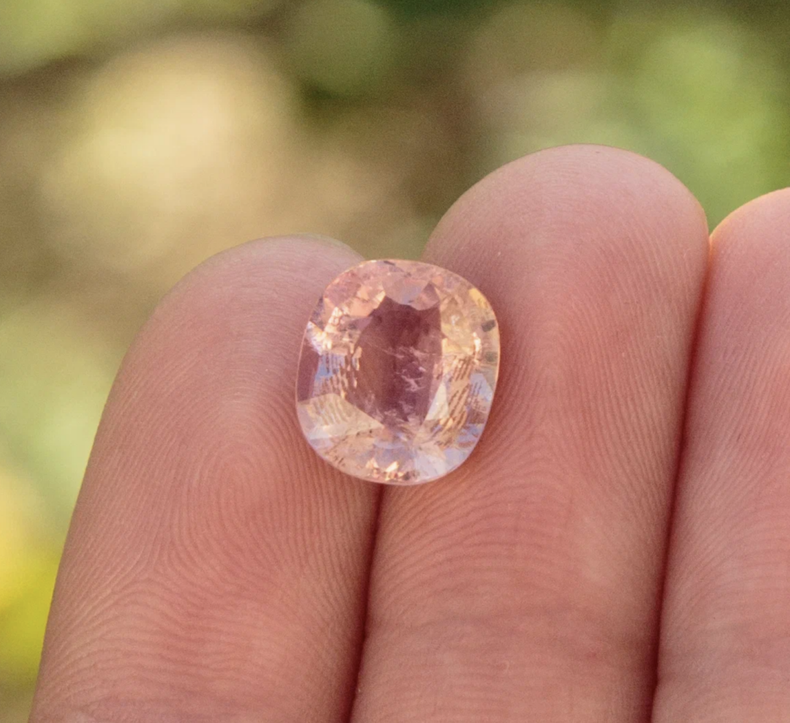 Турмалин персиковый, кушон, 4,20 ct — AA-73, фото 1