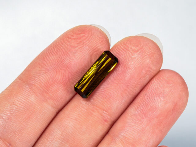 Турмалин верделит зелёный, багет, 9,80 ct — AA-138, фото 2